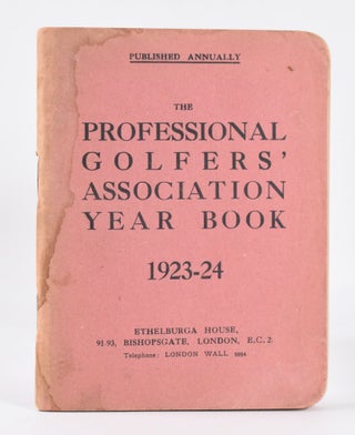 Item #10388 The P.G.A. Yearbook 1923/24. Professional Golfers Association, UK