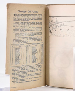 Gleneagles " A Plan of The Golf Courses"