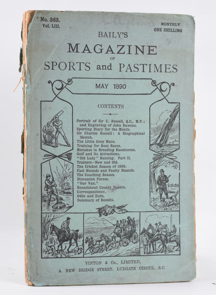 Item #10407 Baily's magazine May 1890. Baily's Magazine of Sports and Pastimes.