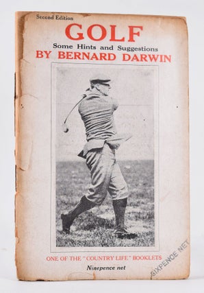 Item #10419 Golf Some Hints and Suggestions. Bernard Darwin