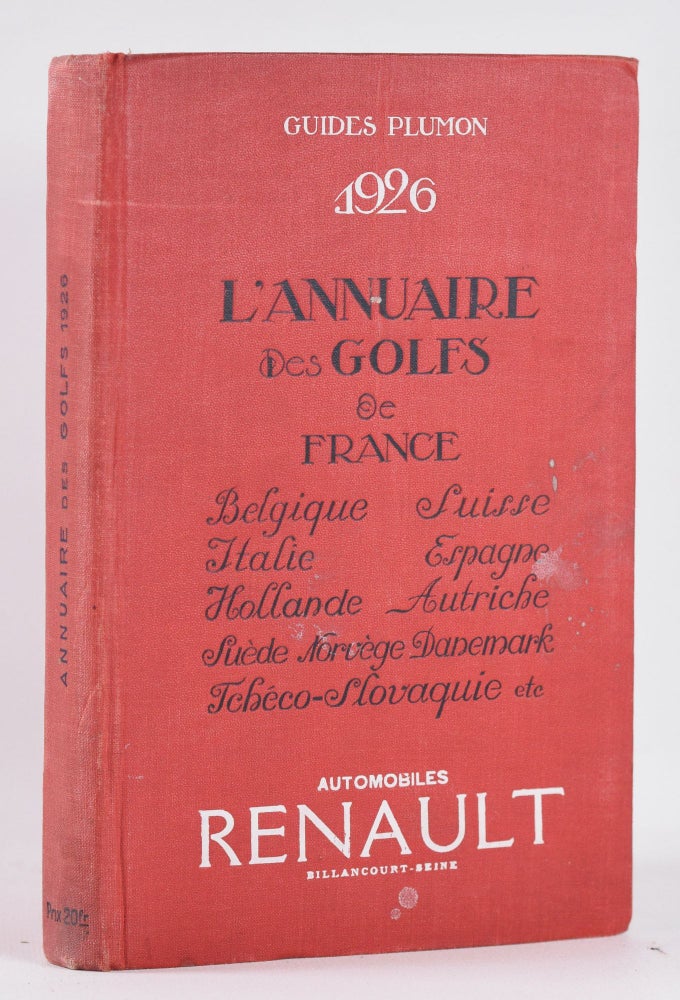Item #10460 L'annuaire des Golf's. Guides Plumon.