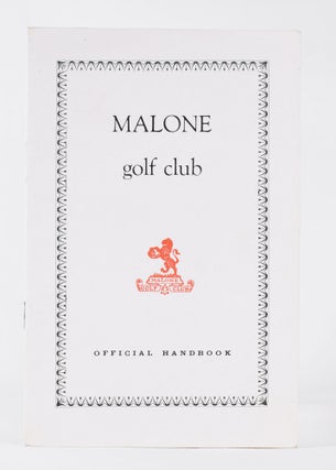Item #10501 Malone Golf Club