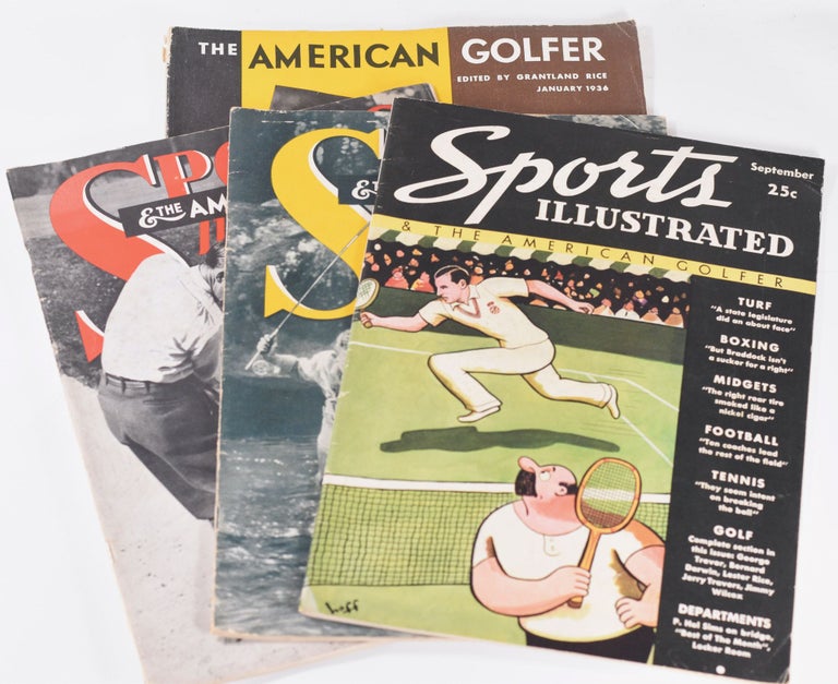 Item #10578 1936 '4 issues'. Grantland American Golfer "magazine" Rice.