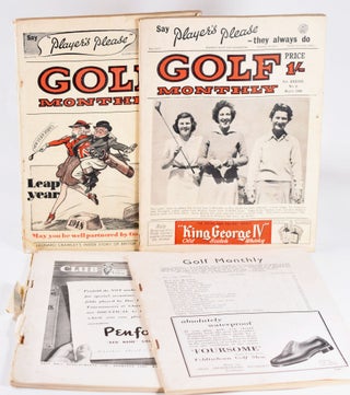 Item #10580 Golf Monthly Volume 38 No. 1 January 1948, No. 3 March 1948 & Vol. 39 No. 1 January...