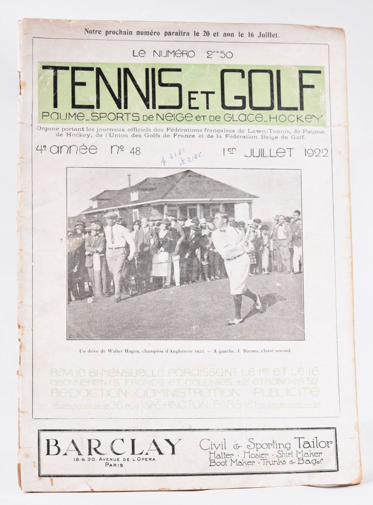 Item #10583 Tennis Et Golf. Tennis Et Golf.