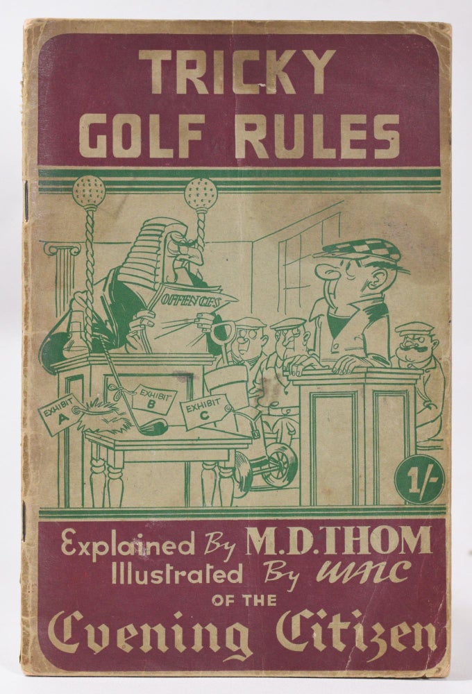 Item #10787 Tricky Golf Rules. M. D. Thom.