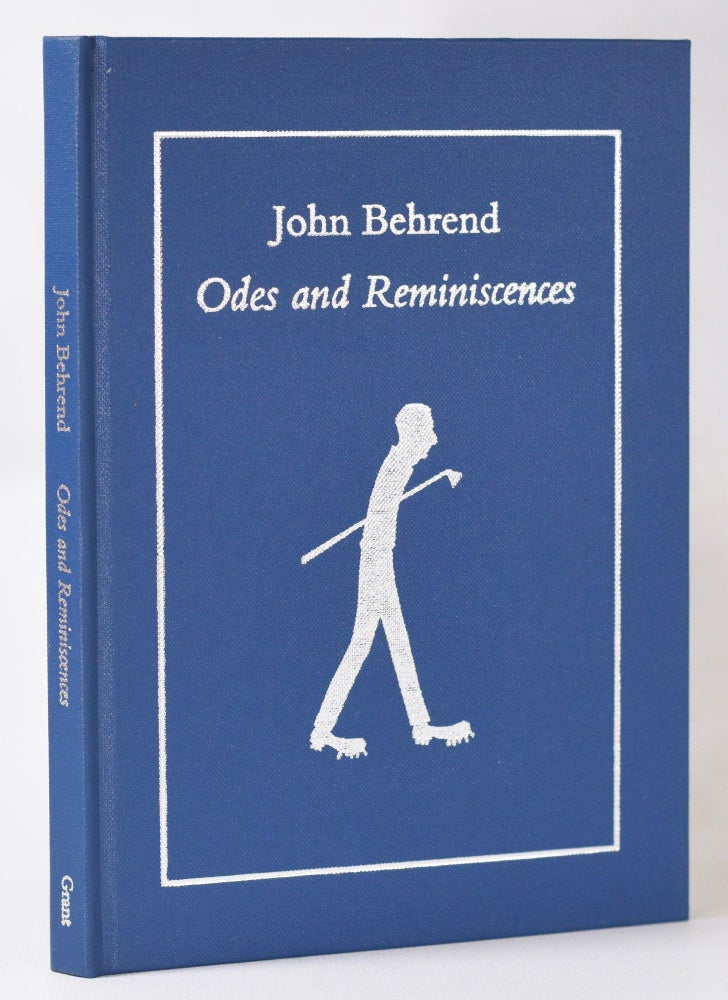 Item #10804 Odes and Reminiscences. John Behrend.
