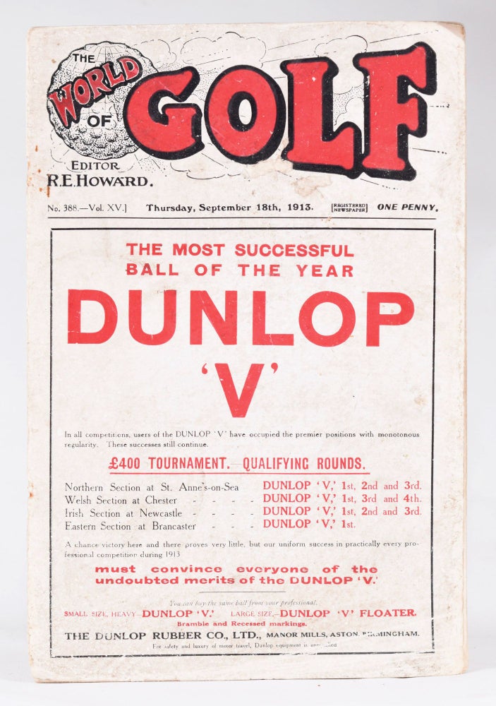 Item #10920 World of Golf (periodical) Issue No. 388 18th September 1913
