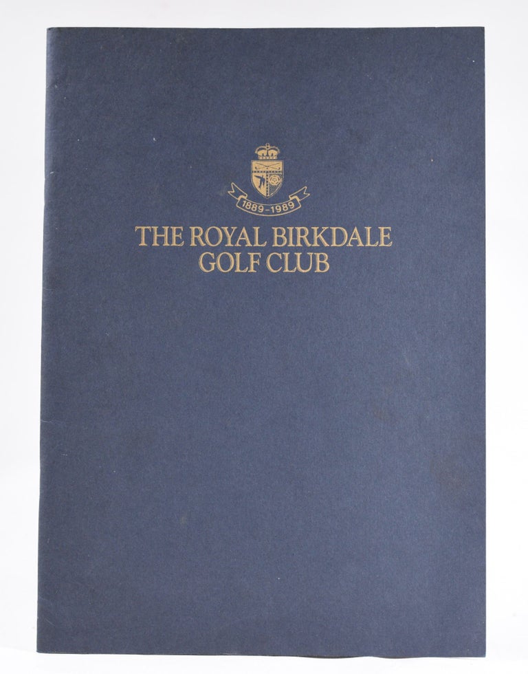 Item #10946 The Royal Birkdale Golf Club, centenary programme. Royal Birkdale Glf Club.