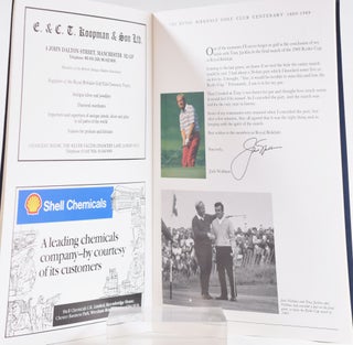 The Royal Birkdale Golf Club, centenary programme