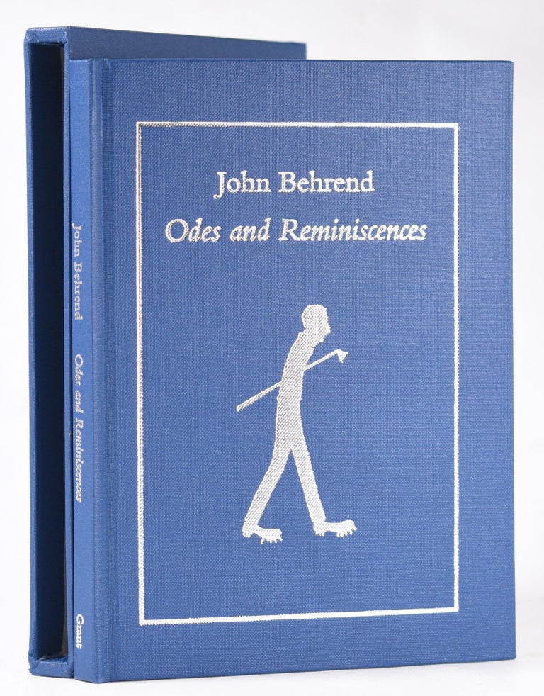 Item #10948 Odes and Reminiscences "contributors edition"! John Behrend.