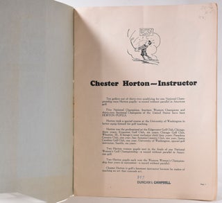 The Chester Horton Golf Lessons (standard)