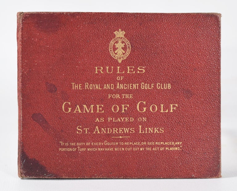 Item #10977 Rules for the Game of Golf 1882. Royal, Ancient Golf Club of St Andrews.