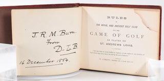 Rules for the Game of Golf 1882