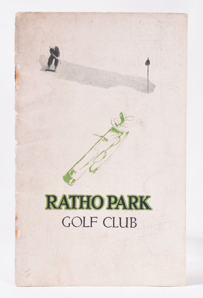 Item #11025 Ratho Park Club Official Handbook. Unknown Handbook.