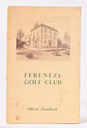Item #11026 Fereneze Golf Club Official Handbook. Unknown Handbook