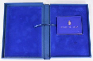 Item #11244 Rules of Golf as Approved by the Royal and Ancient Golf Club of St Andrews adopted...