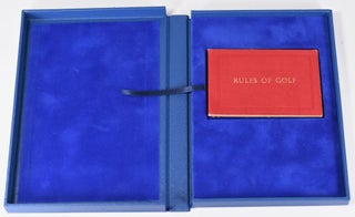 Item #11245 Rules of Golf as Approved by the Royal and Ancient Golf Club of St Andrews adopted...