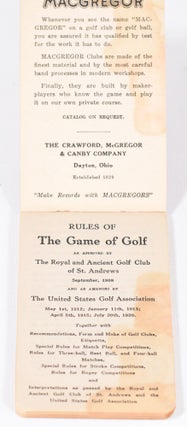 Macgregor Rule and Scorebook