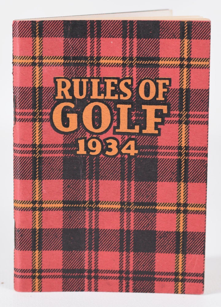 Item #11274 Rules of the Game of Golf. The Worthington Ball co.