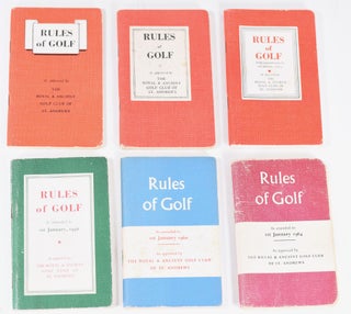 Item #11275 Rules of Golf. The Royal, Ancient Golf Club of St Andrews