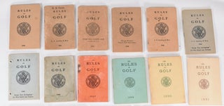 Rules of Golf (21 booklets 1936-1963)
