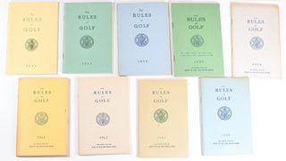 Rules of Golf (21 booklets 1936-1963)
