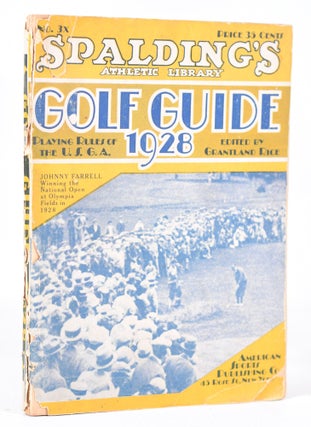 Item #11280 Spalding's Golf Guide 1928. Grantland Rice