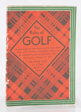Item #11283 The Rules of Golf, (As approved by the Royal and Ancient Golf Club of St Andrews...