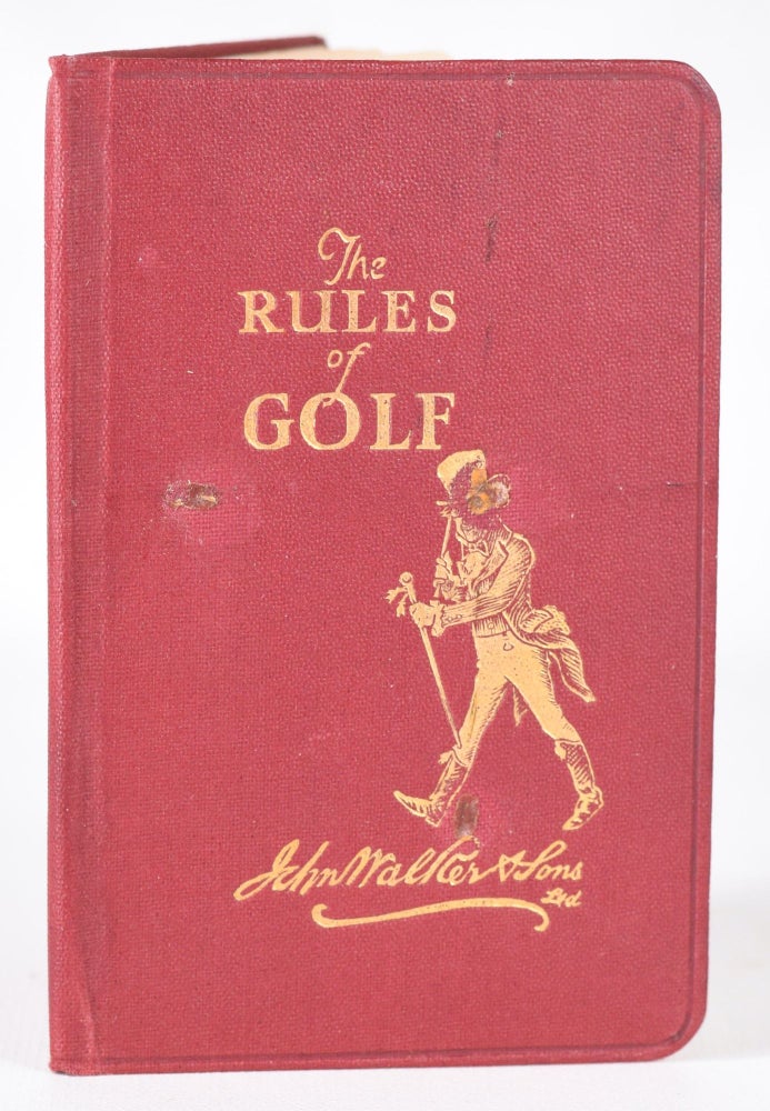 Item #11294 The Rules of Golf. James Braid.