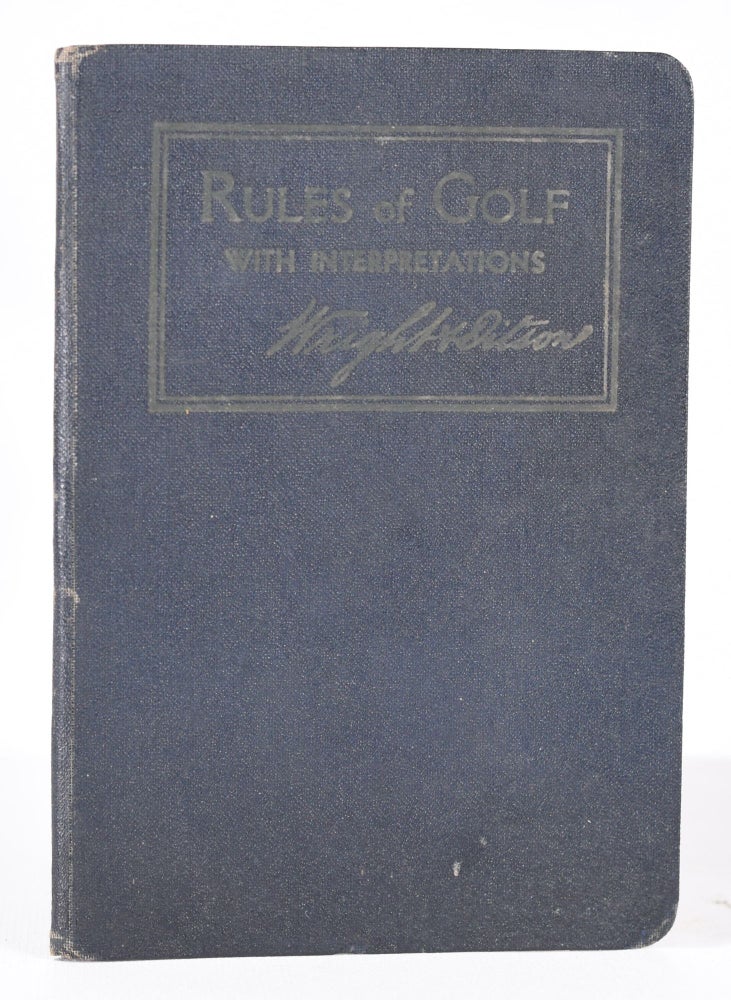 Item #11302 Rules of Golf with Interpretations. Wright and Ditsons.