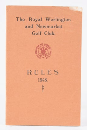 Item #11314 Rules 1948. The Royal Worlington, Newmarket Golf Club