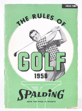 Item #11322 The Rules of Golf 1958 edition. United States Golf Association