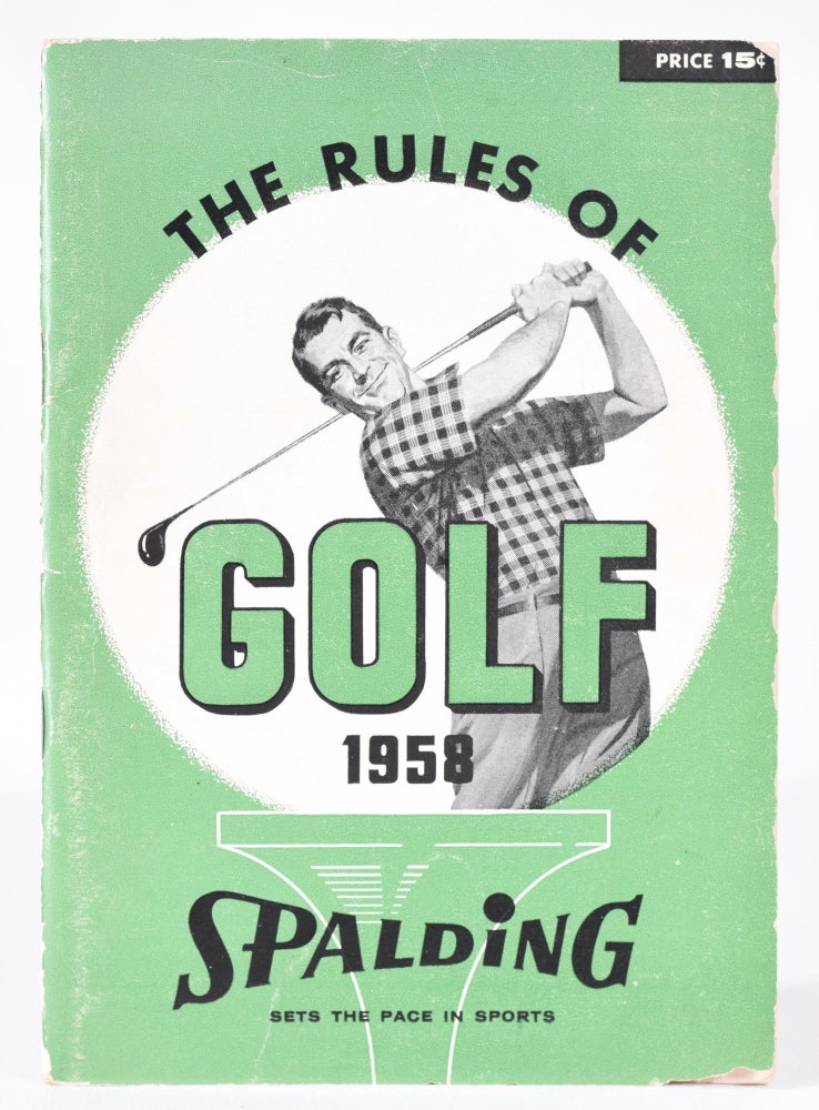 Item #11322 The Rules of Golf 1958 edition. United States Golf Association.