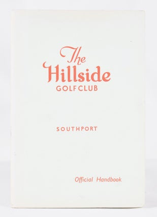 Item #11335 Hillside Golf Club Official Handbook. Unknown
