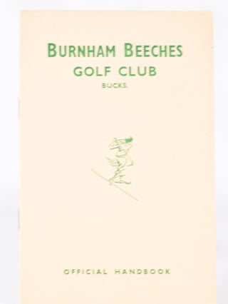 Item #11346 Burnham Beaches Golf Club Official Handbook. Unknown