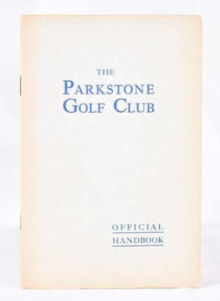 Item #11350 Parkstone Golf Club. Official Handbook. Unknown