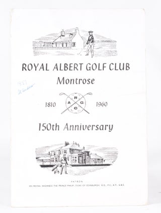 Item #11351 Royal Albert Golf Club Montrose 1810-1960 150th Anniversary