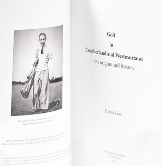 Golf in Cumberland and Westmorland - its origins and history