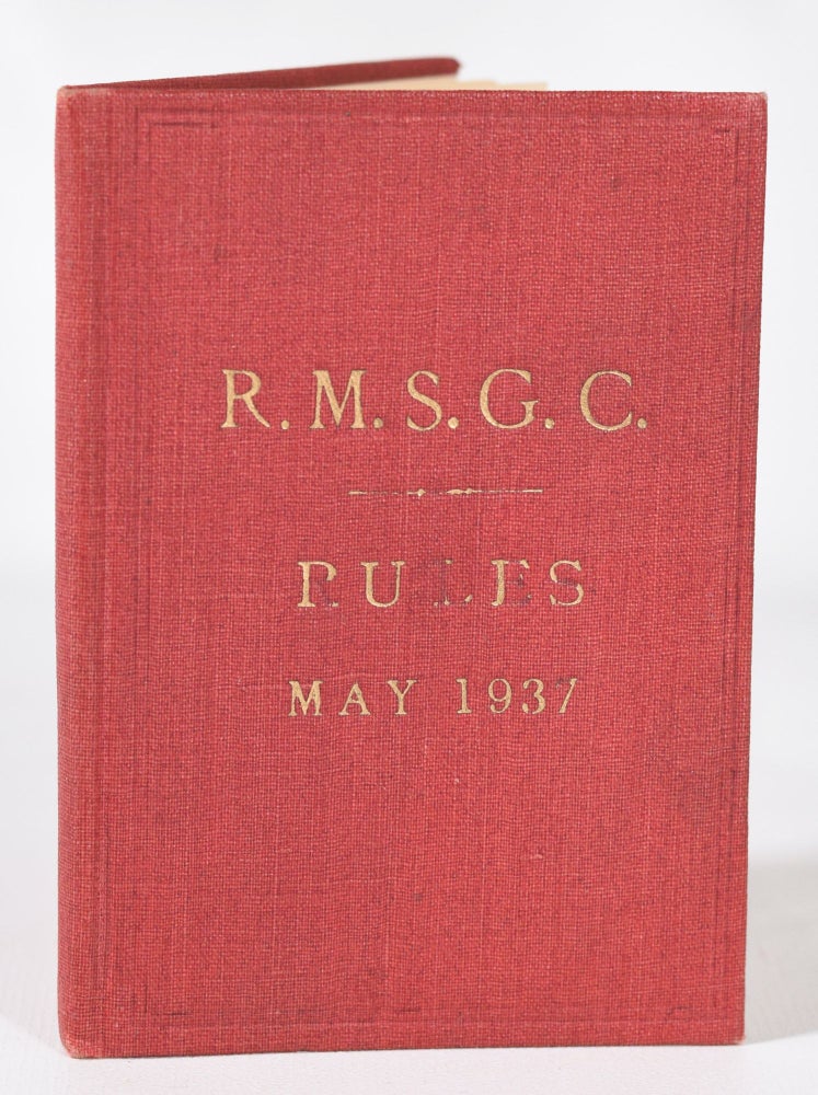 Item #11475 RULES MAY 1937. Royal Mid Surrey Golf Club.