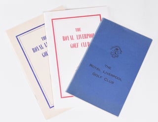 Item #11939 The Royal Liverpool Golf Club. "Official Club rules and members"