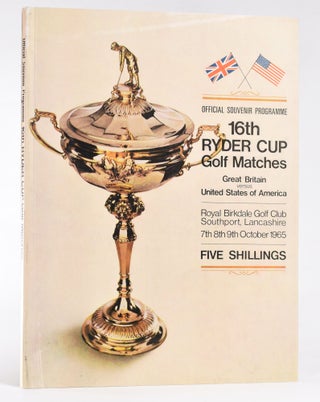 Item #11947 Ryder Cup 1965 Official Programme. P G. A