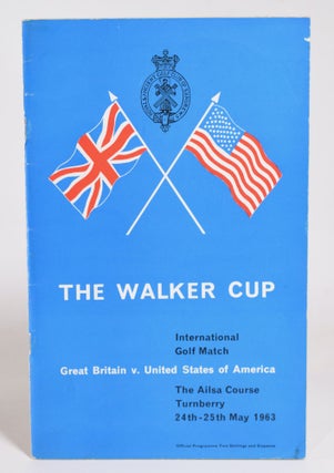 Item #12003 Walker Cup 1963 Official Programme. R, A