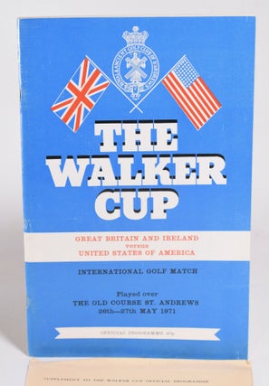 Item #12005 Walker Cup 1971 Official Programme. R, A