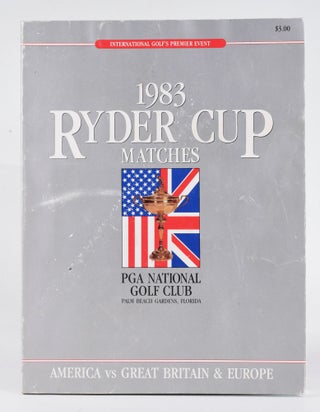 Item #12118 Ryder Cup 1983 Official Programme. P G. A
