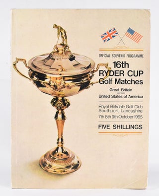 Item #12120 Ryder Cup 1965 Official Programme. P G. A