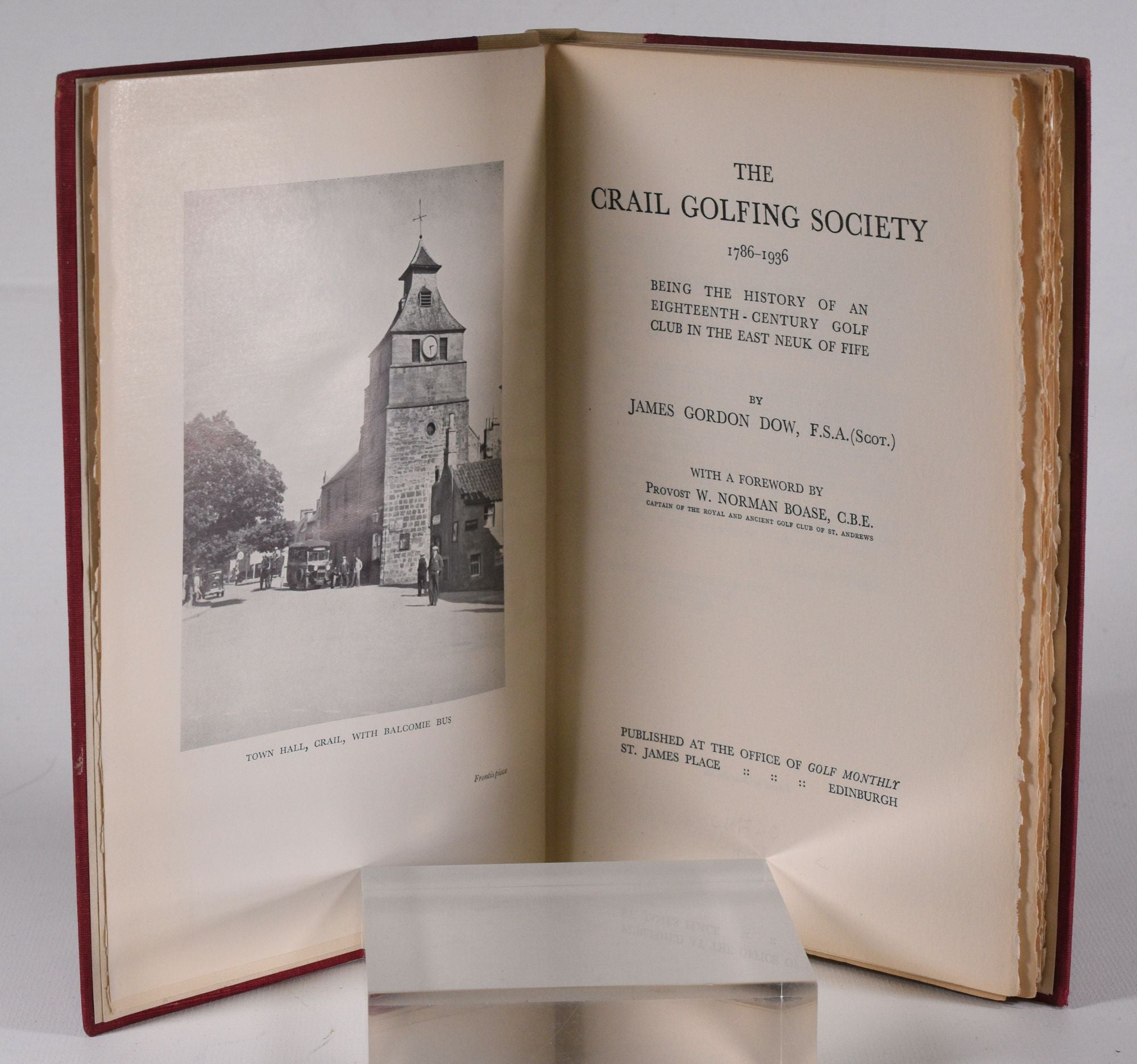 The Crail Golfing Society 1786-1936; being the history of the ...