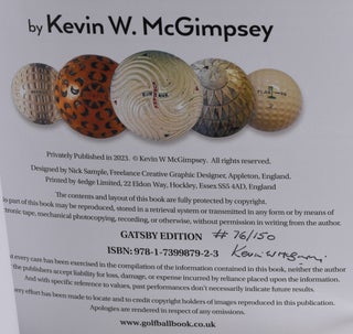 The Collectible Golf Balls Directory. Folio 3: Rubber-cored Golf Balls A-K 1920-1945 Gatsby edition.
