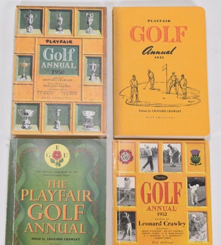 Item #12689 Golf Annual 1950 - 1953 (4 volumes). Leonard Crawley