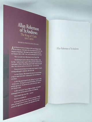 Allan Robertson of St Andrews, King of Clubs, 1815-1859